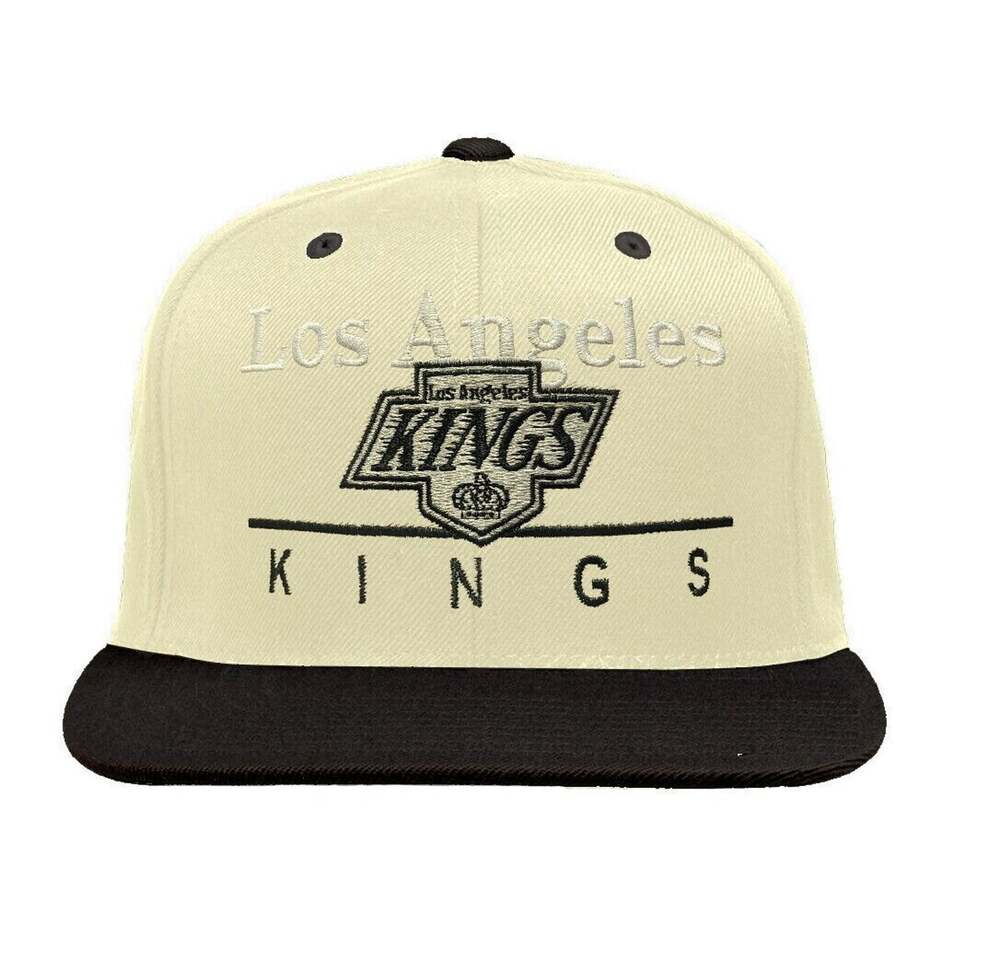 Vintage Los Angeles Kings A-Line Grey/Black Arch Snapback Hat / Cap - NWT